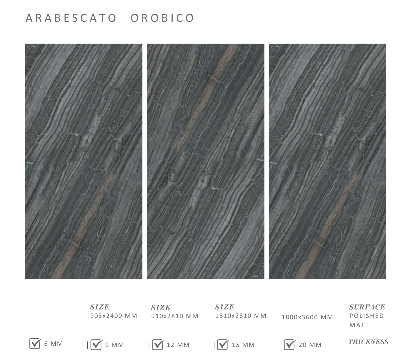 Đá nung kết Arabescato Orobico
