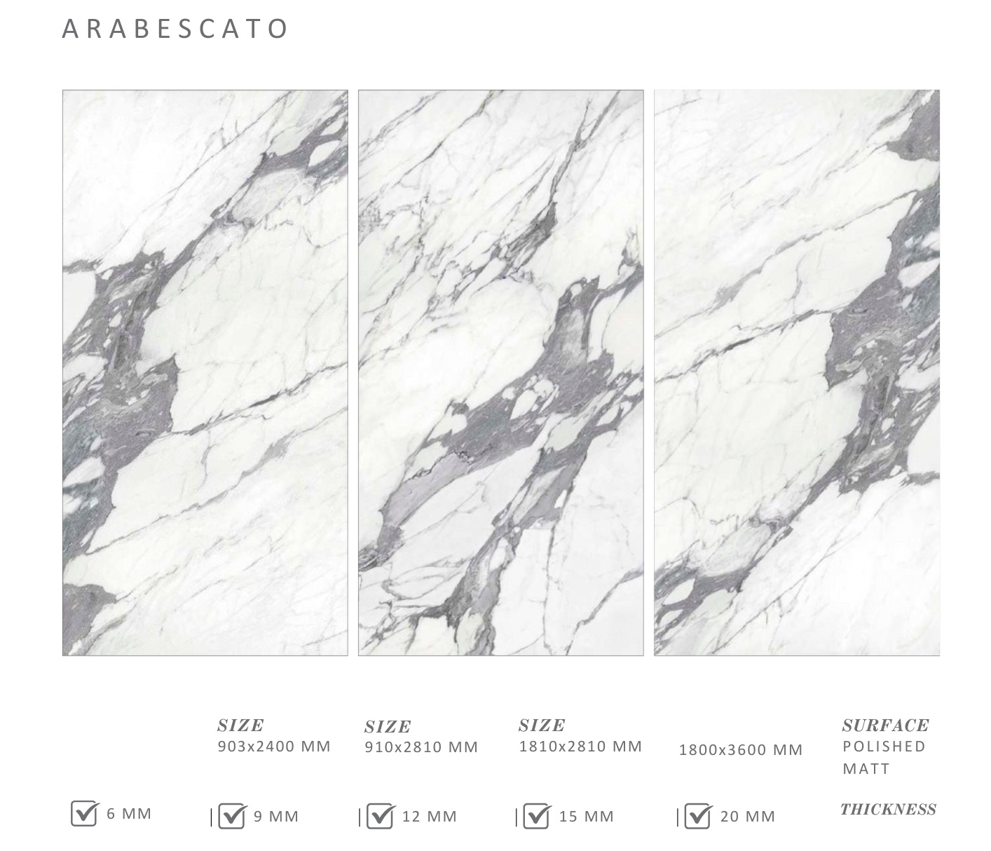 Đá nung kết Arabescato