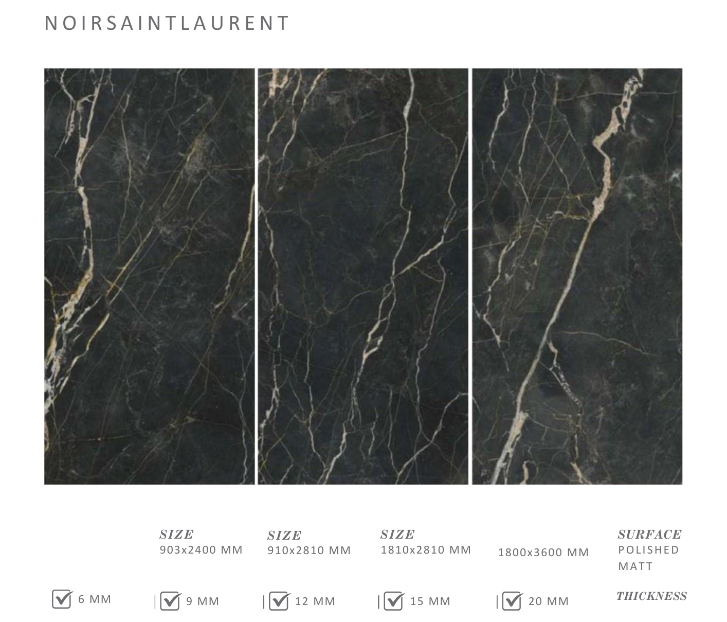 Đá nung kết Marquina Noirsaintlaurent