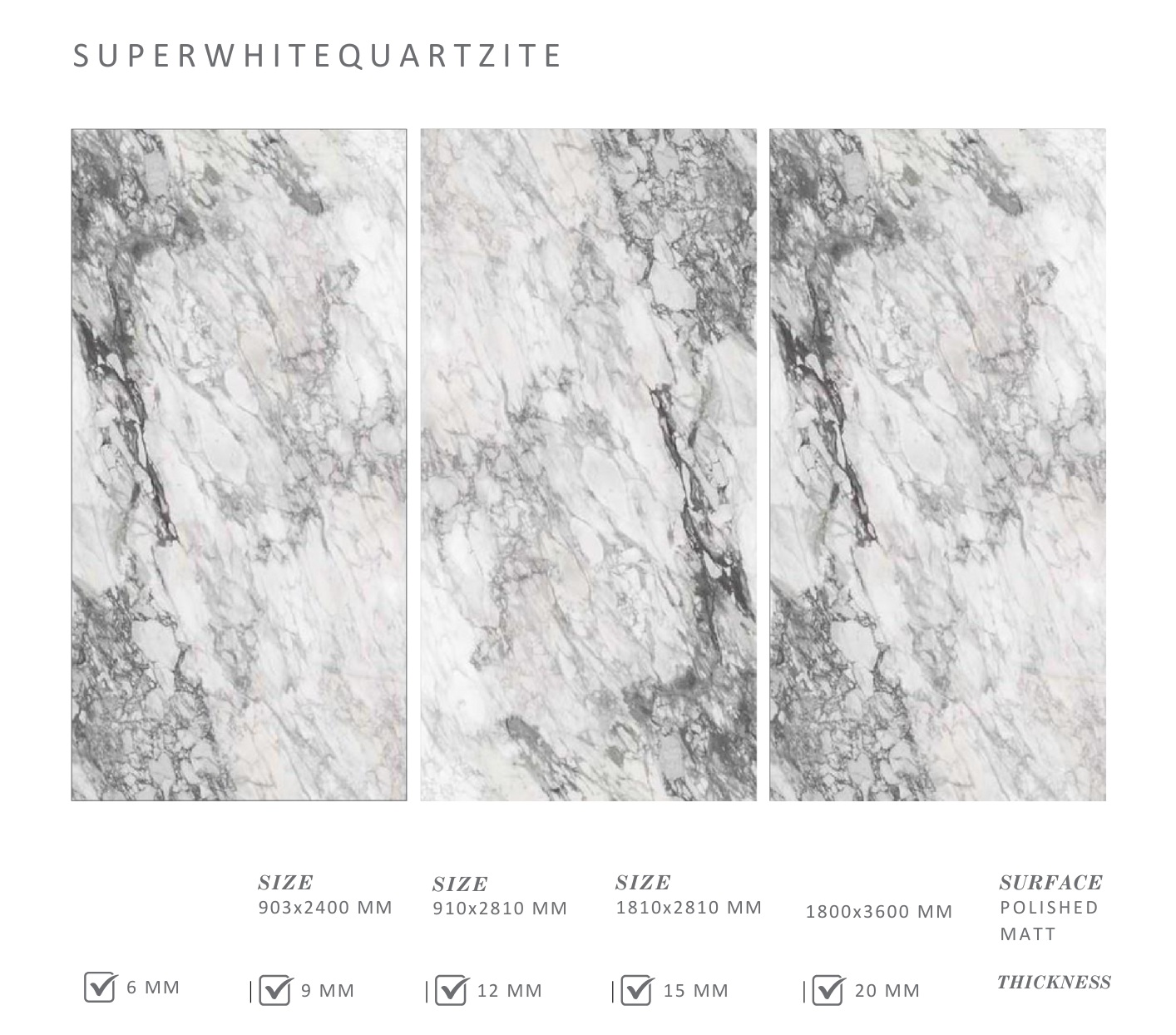 Đá nung kết Super White Quartzite