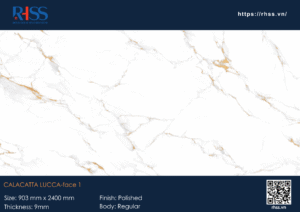 Đá Nung Kết Calacatta Lucca face 1